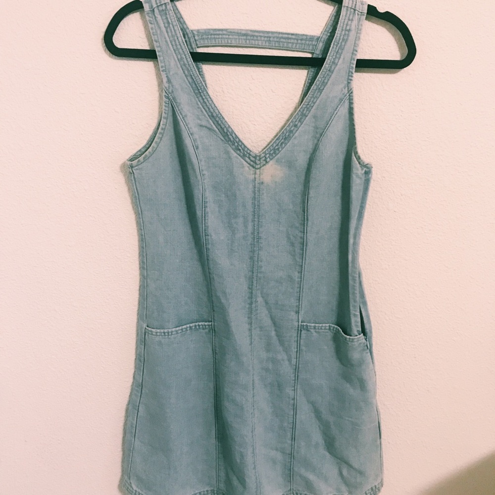 Denim mini dress